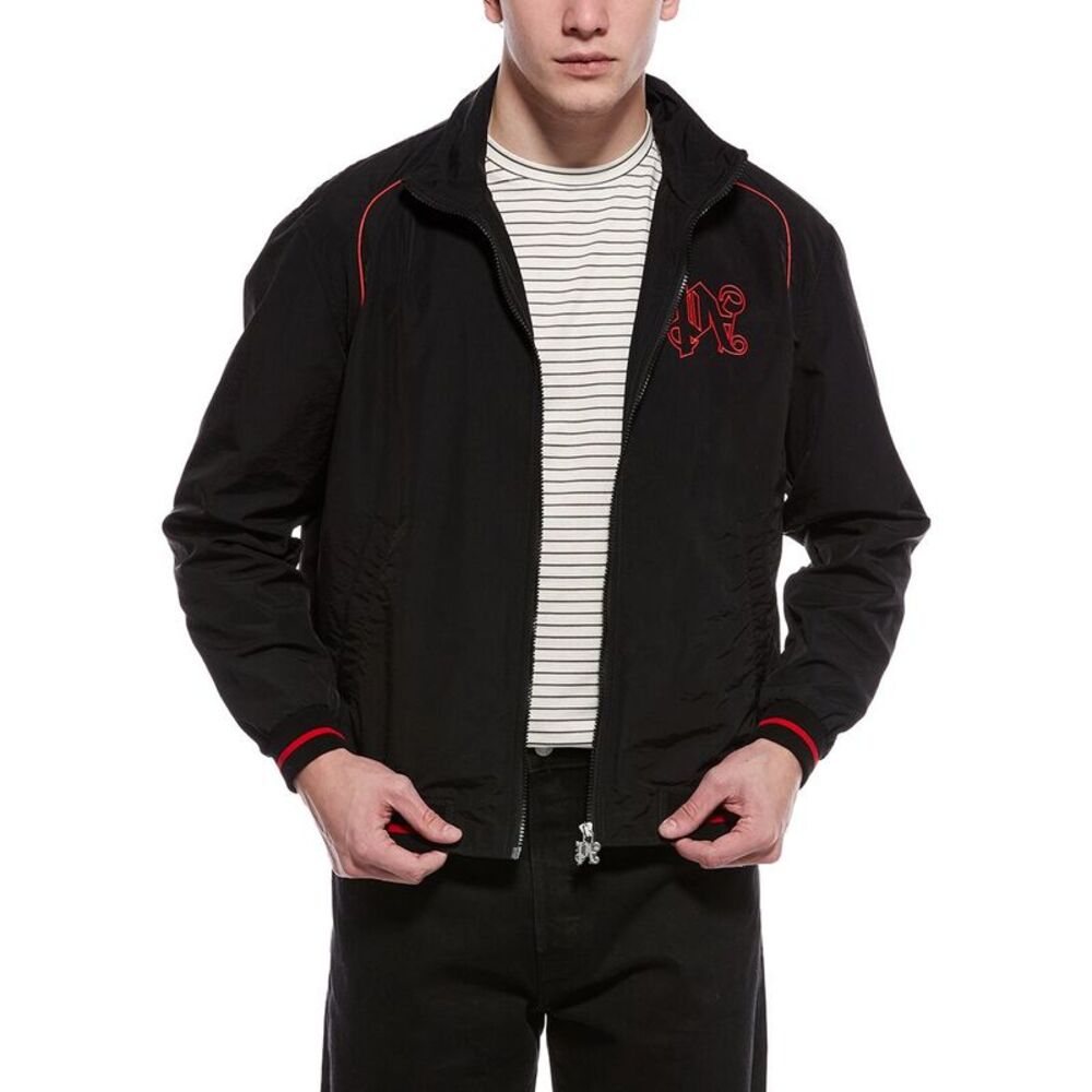 Palm Angels Mens Contrast Jacket, Black